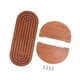thumbnail image 5 of Estantes flotantes de 2 niveles, organizador de pared multifuncional, estante de pared bohemio Marrón, 5 of 9