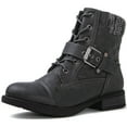 thumbnail image 3 of GLOBALWIN Women's 2102 Grey Ankle Booties Fashion Combat Boots 7.5M, 3 of 8