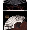 thumbnail image 4 of Ancient Folding Fan Chinese Scenic Spots Retro Classic Blank Fan Craft Silk Cloth Fan For Decoration Performance Gift Idea, 4 of 4