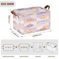 thumbnail image 2 of Foldable Iron Frame Storage Basket Open Basket Bins Versatile Organizer for Laundry Bathroom Closet 16.9” x 11.4” x 10” Light-colored Pumpkin, 2 of 7