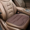 thumbnail image 2 of Leather Car Seat Cushion Universal Fit Breathable Mesh Driving Comfort Support Travel, 2 of 7
