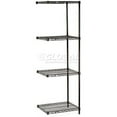 thumbnail image 2 of Nexel Black Epoxy, 5 Tier, Wire Shelving Add-On Unit, 42"W x 14"D x 74"H, 2 of 3