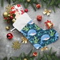 thumbnail image 7 of Coolnut Cute Sea Creature Whale Bubble Seaweed Christmas Stockings 1PCS,Big Xmas Stockings Gift Decorations and Party Supplies,Used for Fireplace Decoration Socks Christmas Tree Decoration, 7 of 7