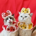 thumbnail image 4 of LingStar Pet Decorative Collar Hat Chinese New Year Nationsl Style Dress Up Costume Accessories For Cats Dogs, 4 of 9