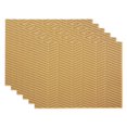thumbnail image 1 of Design Imports DII Honey Gold Textured Twill Weave Placemat 6 Piece, 1 of 4