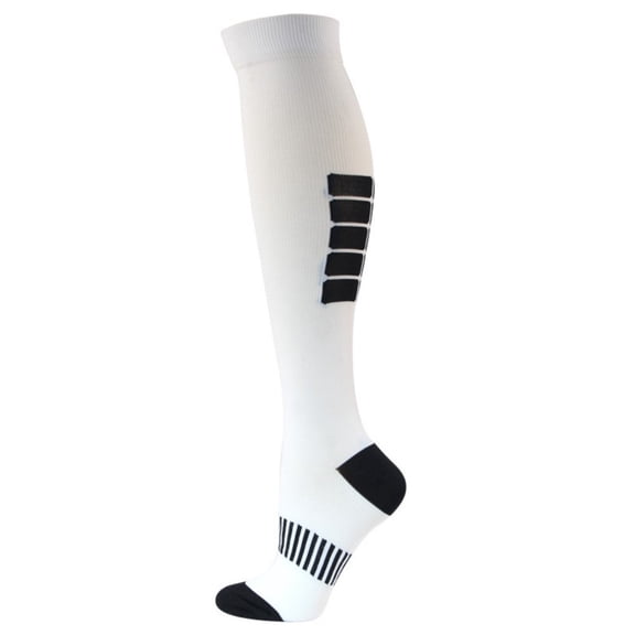 LYMAYTER 1 Pairs Women Compression Socks Graduated Support Socks for All Day Wear Travel Running S-XL