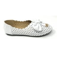 thumbnail image 3 of Victoria K Women's Diamond Cut Out With Embossed Bow Ballerina Flats, 3 of 5