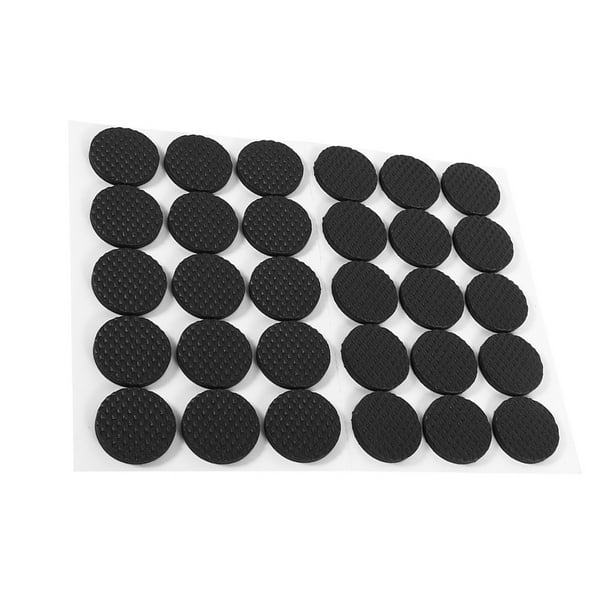 Almohadillas Autoadhesivas de Goma Negra Para Pies, material para protección del suelo de Muebles, 30 UDS.