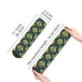 thumbnail image 4 of Fuzoiu Sunflowers Print Adult Socks, Crew Moisture-wicking Socks, Unisex Cushion Crew Socks,Casual Sports Ankle Socks, 4 of 7