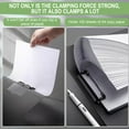 thumbnail image 5 of File Folder with Double Fastener Clip for Organizing Letter Size Paper, Binder Punchless with Spring Action Clamp, 5 of 8