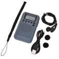 thumbnail image 2 of AM/FM Radio with LCD Display Pocket Handheld Radio Gray, 2 of 5