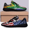 thumbnail image 3 of South African And American flag Shoes Sneakers Black Size 7.5, 3 of 7