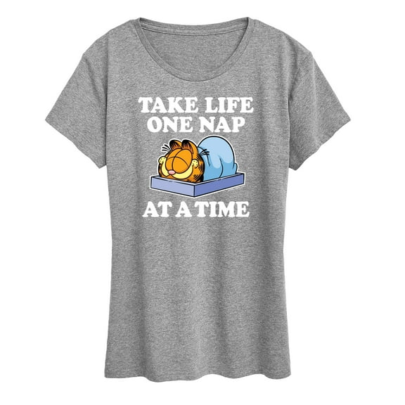 Garfield - Take Life One Nap - Women's Short Sleeve Graphic T-Shirt