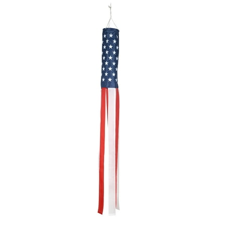 Breezy Summer Time USA Windsock - 60 Inches - Blows in the wind By Trademark Innovations