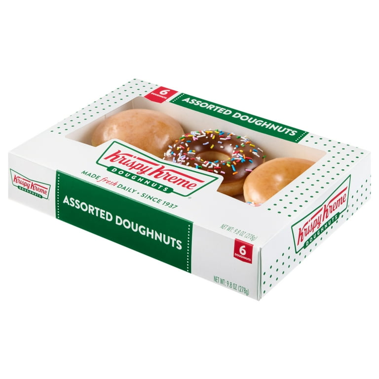 Krispy Kreme Assorted Doughnuts, 9.9 oz, 6 Count