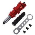 thumbnail image 1 of QUMIIRITY 1ensemble Adaptateur de Rivet en Alliage d'Aluminium pour Outil de Perçage Efficace Rouge, 1 of 7