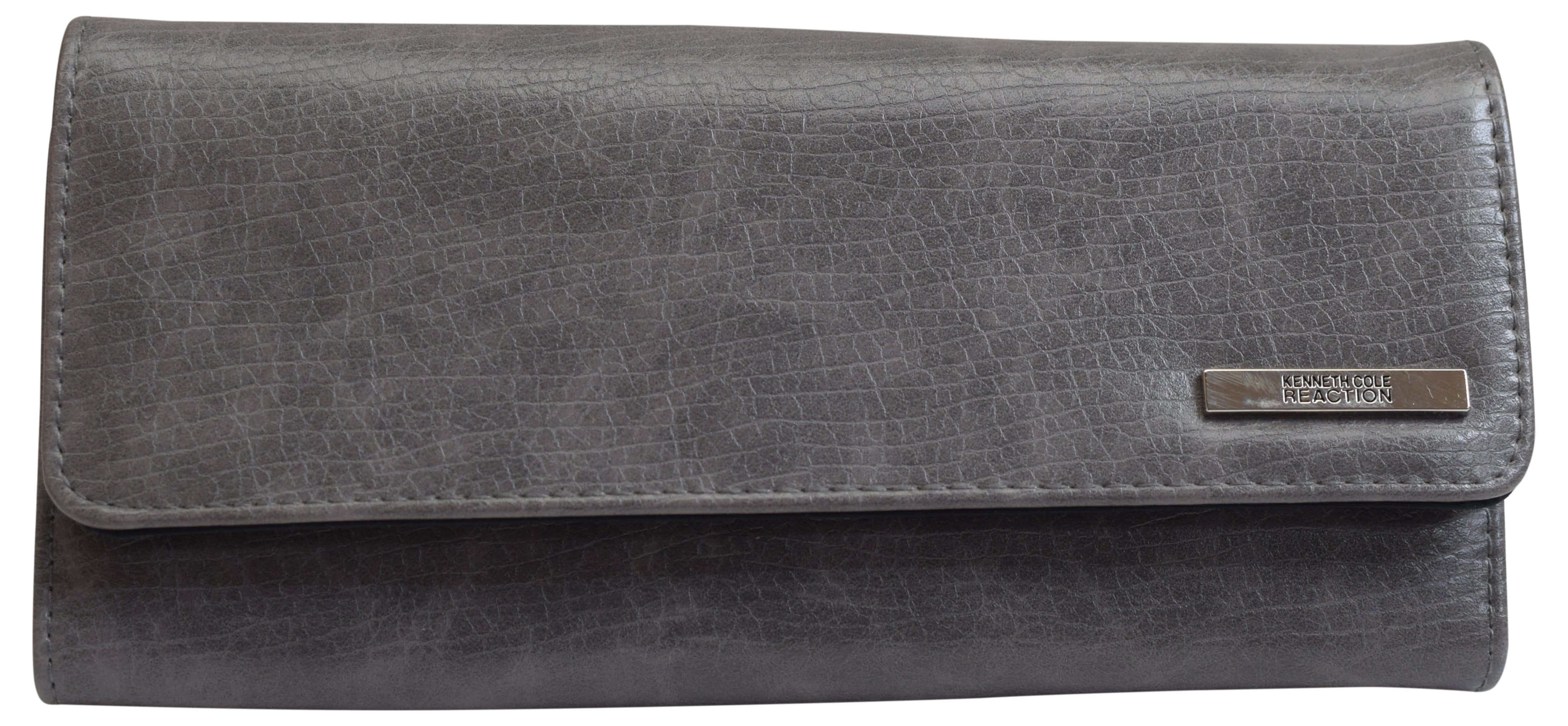 kenneth cole reaction womens trifold wallet clutch
