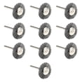 thumbnail image 3 of 10 piezas cepillos de alambre de acero para limpiar pequeños accesorios de herramientas de alimentación pesada para taladro para superficies de Cepillo de rueda, 3 of 8