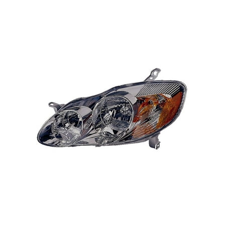 - Replacement Depo 312-1160L-AS2 Driver Side Headlight For 03-04 Toyota Corolla