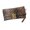 Khaki, variant on Compact Envelope Purse with Attached Wrist Strap, Print Exterior, PU Leather Body and Geometric Front Clasp