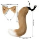 thumbnail image 3 of Colgante De Cola De Animal Adorable En 3D Para Halloween, Con Pompones, Cola Peluda A La Moda, 50 Cm, Cola De Peluche Para Halloween Con Diadema De Peluche Para Las Orejas, 3 of 6