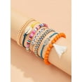 thumbnail image 2 of QQTDFG 7pcs Summer Pineapple Decor Bead Decor Bracelet Women Bracelet Stackable-default, 2 of 5