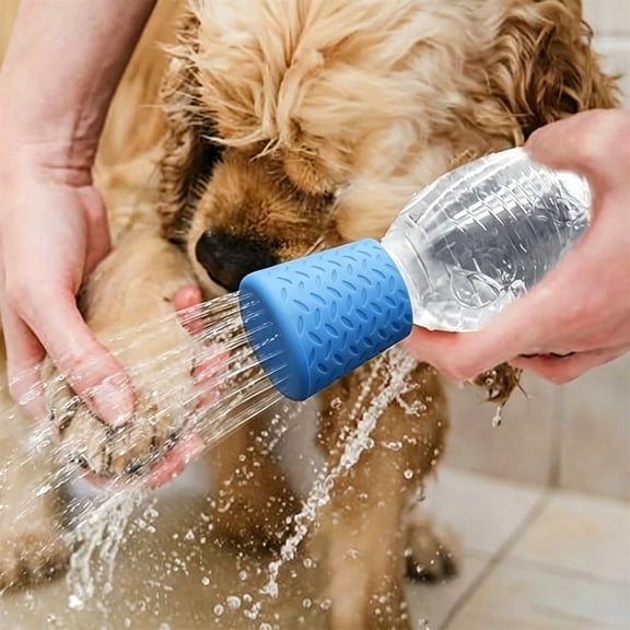 Paw Washer Portable Dog Shower Attachment, Silicone Dog Paw Cleaner, Camping Shower Head Travel Pet Grooming Bathing Supplies, Garden Watering Spout for Outdoor Use