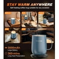 thumbnail image 4 of Taza de café autocalentable Kepwam 470 ml con control inteligente de temperatura, 4 of 7