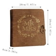 thumbnail image 3 of Wooden Keepsake With Lock Engraved Wooden Memory Wedding Photo Album Style Storage For Bridal Shower Anniversary Wedding, 3 of 8