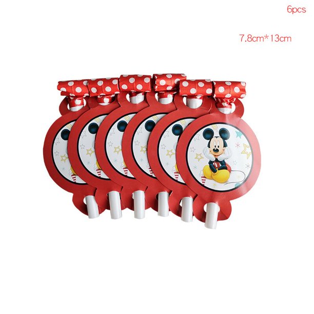 Kid Favor Mickey Mouse Theme Children's Birthday Party Arrangement Decor Paper Cup Banner Tablecloth Disposable Party Supplies Gao Jinjia LED