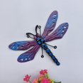 thumbnail image 2 of 3 Pack Décoration Murale Libellule en Métal, Sculpture Murale Libellule Colorée 3D Insecte Décoration Extérieure Intérieure Suspendue, 2 of 7