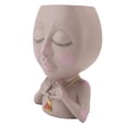 thumbnail image 3 of Female Face Flower Pot, Face Planter Pot Innovative Multipurpose Resin  for Outdoor Plants, 3 of 8