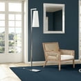 thumbnail image 2 of Henn&Hart 11" Brushed Nickel Finish Metal/Fabric Floor Lamp, 2 of 8