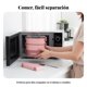 thumbnail image 5 of Abbraccia Lonchera de acero inoxidable 304, bento doble compartimento, microondas, a prueba de fugas, cuchara, oficina, escuela, minimalista, 5 of 6