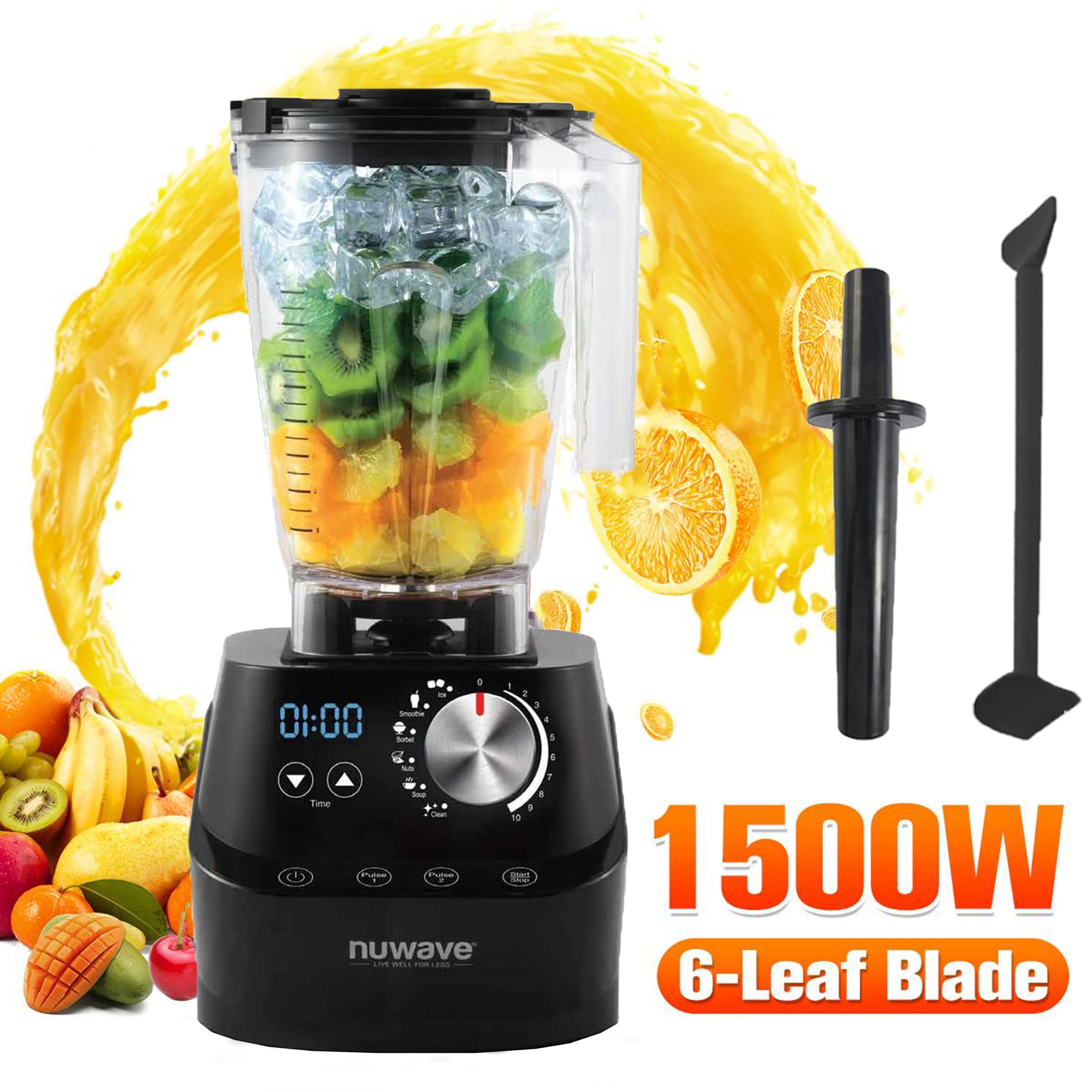NuWave Professional 64 oz Countertop Blender with 6 Presets & 10 Speed