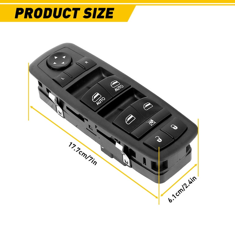 Driver Side Power Window Switch For Dodge Challenger 2015-2022 | Master Control Replacement