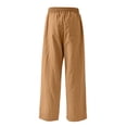 thumbnail image 6 of Bmisegm Comfy Pants for Girls Stylish and Comfortable Casual Soft Everyday Wear with Elastic Waist Modern Design Girls Trousers for Age 4-15 Gold_002,8-9 Years, 6 of 6