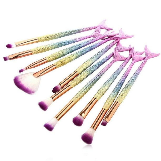 10Pcs Fiber Cosmetic Makeup Brush Eye Shadow Brushes Set Kit Makeup Tool 1#
