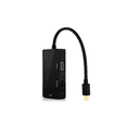 thumbnail image 5 of DM-HI17 3-in-1 Mini DisplayPort (Mini DP) Thunderbolt to HDMI / VGA / DVI Adapter Cable Converter Full HD 1080p for Apple Mac Book MacBook Pro MacBook Air Mac mini(Black), 5 of 10