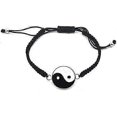 thumbnail image 5 of Pulsera trenzada artesanal de la suerte con diseño de distancia infinita para parejas, 2 unidades, cuerda ajustable, para él y para ella, 5 of 5