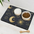 thumbnail image 3 of Pet Feeding Mat Mystical Starry Sky Gothic Cosmic Moon Aesthetic Non-Slip Absorbent Quick Dry Waterproof Washable for Dog or Cat Bowl, 3 of 7