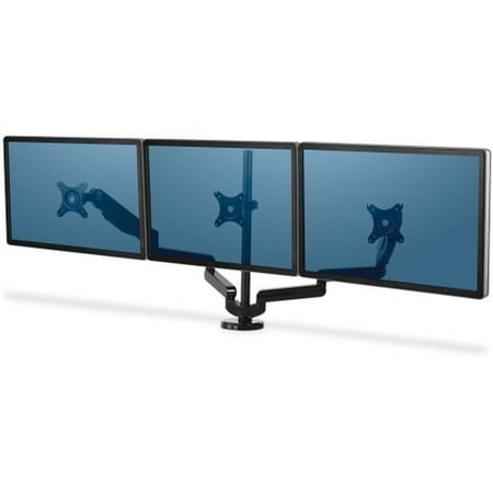 Fellowes Manufacturing 8042601 53 x 6 x 35 in. Platinum Series Triple Monitor Arm Black