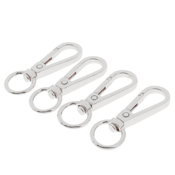 2x Accesorios de de conectores de pestillos de gancho de 4 piezas para crear componentes de llavero Gloria Broches de langosta