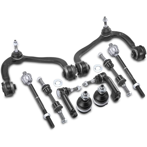 A-Premium 10Pcs Front Suspension Kit, Upper Control Arm, Sway Bar Link, Tie Rod End, Ball Joint, Compatible with Ford F-150 F150 2009-2014 Expedition Lincoln Navigator 2007-2014