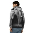 thumbnail image 4 of Kdxio Indian Elephant Print Men Hoodies Casual Hoodies for Men with Zip Pockets Full Zip Long Sleeve Sweatshirt Sports Hooded Jacket-Small, 4 of 5