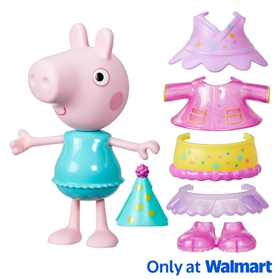 Peppa Pig Toys Peppa Pig Celebration Dress-Up 6” Figure, Preschool Toys for Kids 3 and up