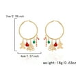 thumbnail image 6 of Yoyauz Christmas Earrings For Ladies Christmas Trees Snowflakes Bows Bells Lightweight Earrings Cute Christmas Parties Jewelry Gifts, 6 of 6