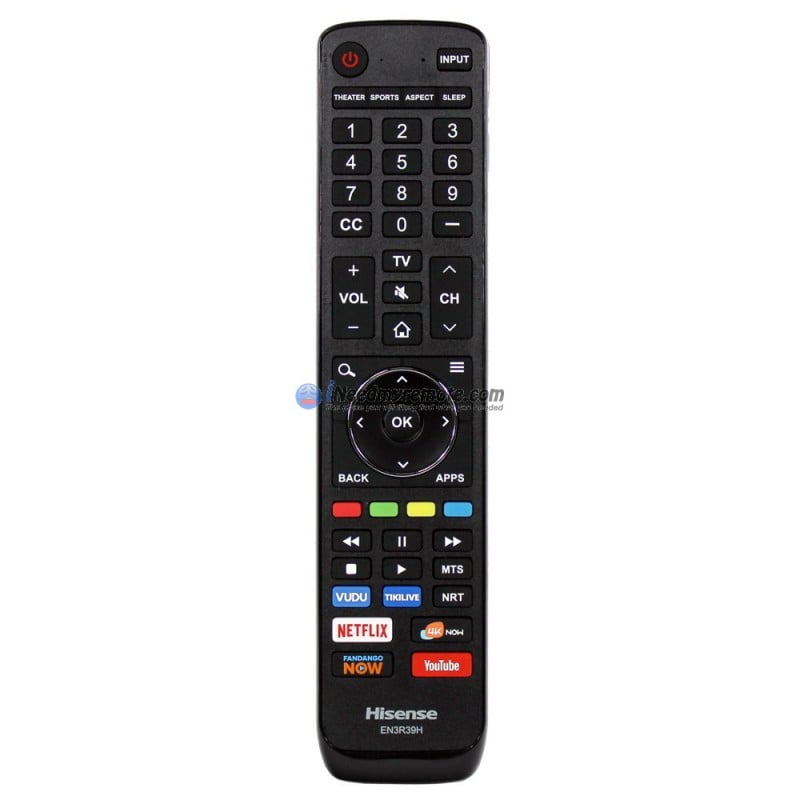 Genuine Hisense EN3R39H 4K UHD Smart TV Remote Control (USED) 49H6E