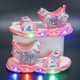thumbnail image 1 of Zapatos de verano para niños de Disney, sandalias con punta de malla para niñas elsa, zapatos de playa a la moda, sandalias con luz led de fondo suave de princesa congelada, plantilla de 16,6 CM Gao Jinjia  LED, 1 of 2
