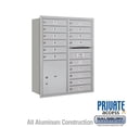 thumbnail image 3 of 11 Door High Recessed Mounted 4C Horizontal Mailbox with 15 Doors and 1 Parcel Locker in Aluminum with Private Access - Rear Loading, 3 of 4